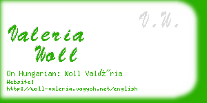 valeria woll business card